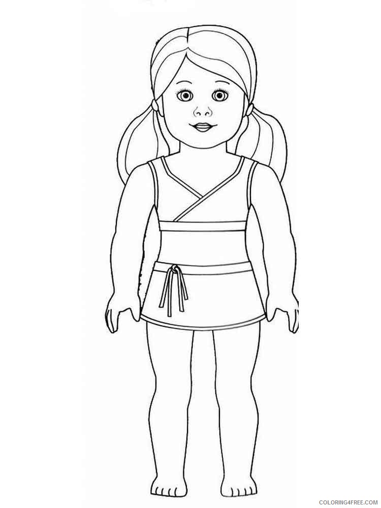 American Girl Doll Coloring Pages for Girls american girl doll 13 Printable 2021 0008 Coloring4free