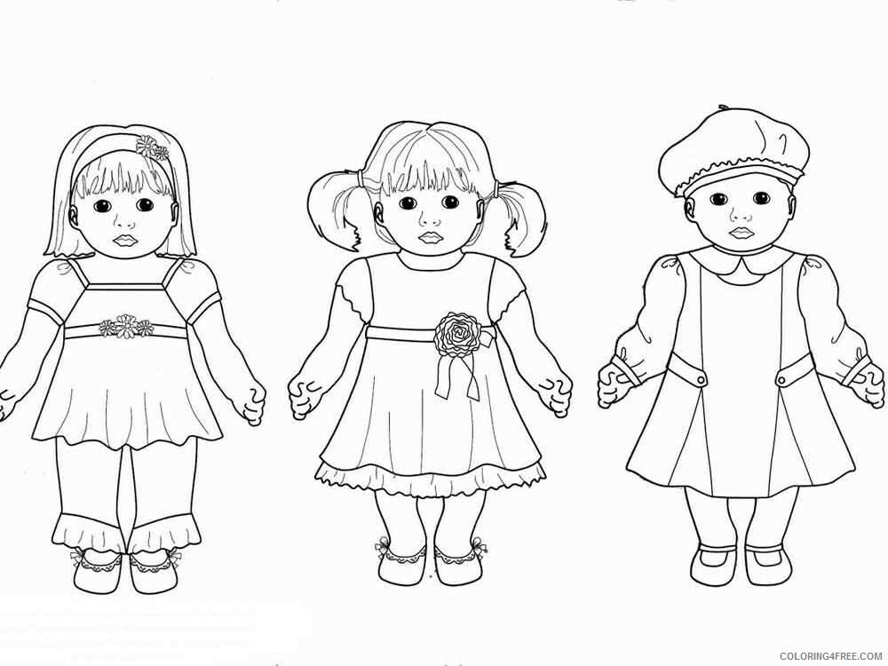American Girl Doll Coloring Pages For Girls American Girl Doll 4 Printable 2021 0011 Coloring4free Coloring4free Com