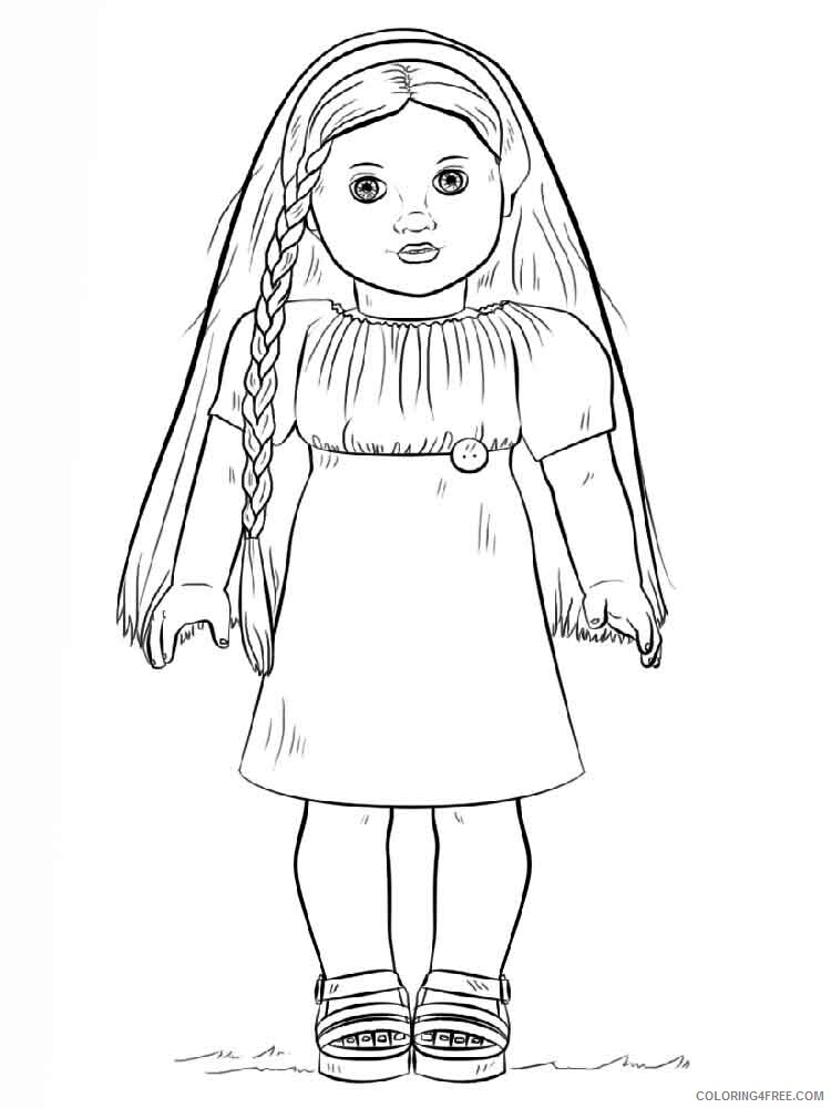 American Girl Doll Coloring Pages for Girls american girl doll 5 Printable 2021 0012 Coloring4free
