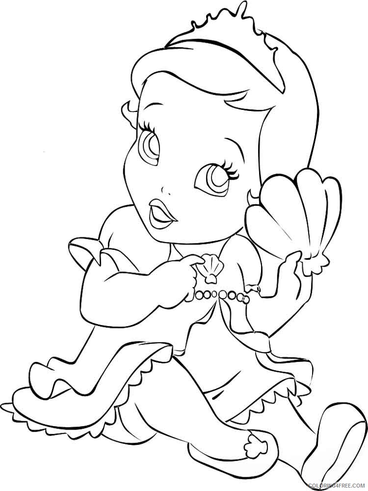 Baby Princess Coloring Pages for Girls baby princess 1 Printable 2021 0059 Coloring4free
