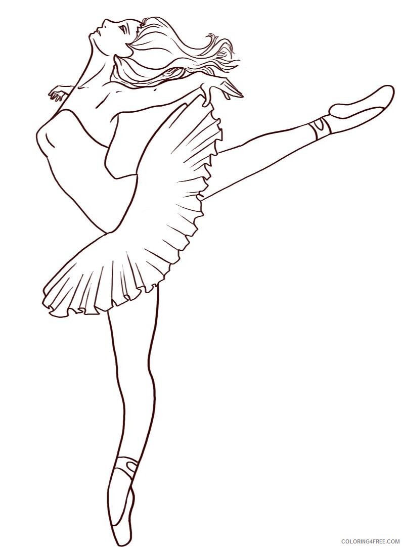 Ballet Coloring Pages for Girls Ballet For Kids Printable 2021 0077 Coloring4free