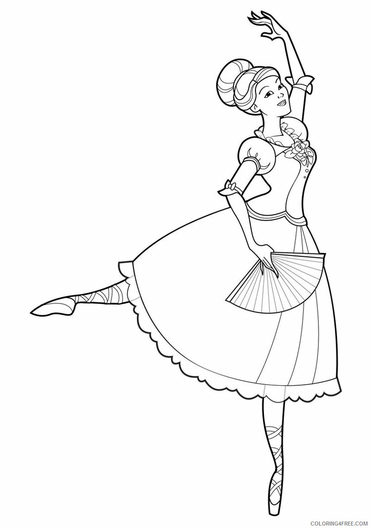 Ballet Coloring Pages for Girls Printable Ballet Printable 2021 0090 Coloring4free