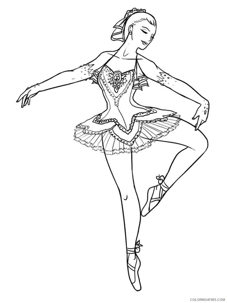 Ballet Coloring Pages for Girls ballet 8 Printable 2021 0075 Coloring4free Ballet...