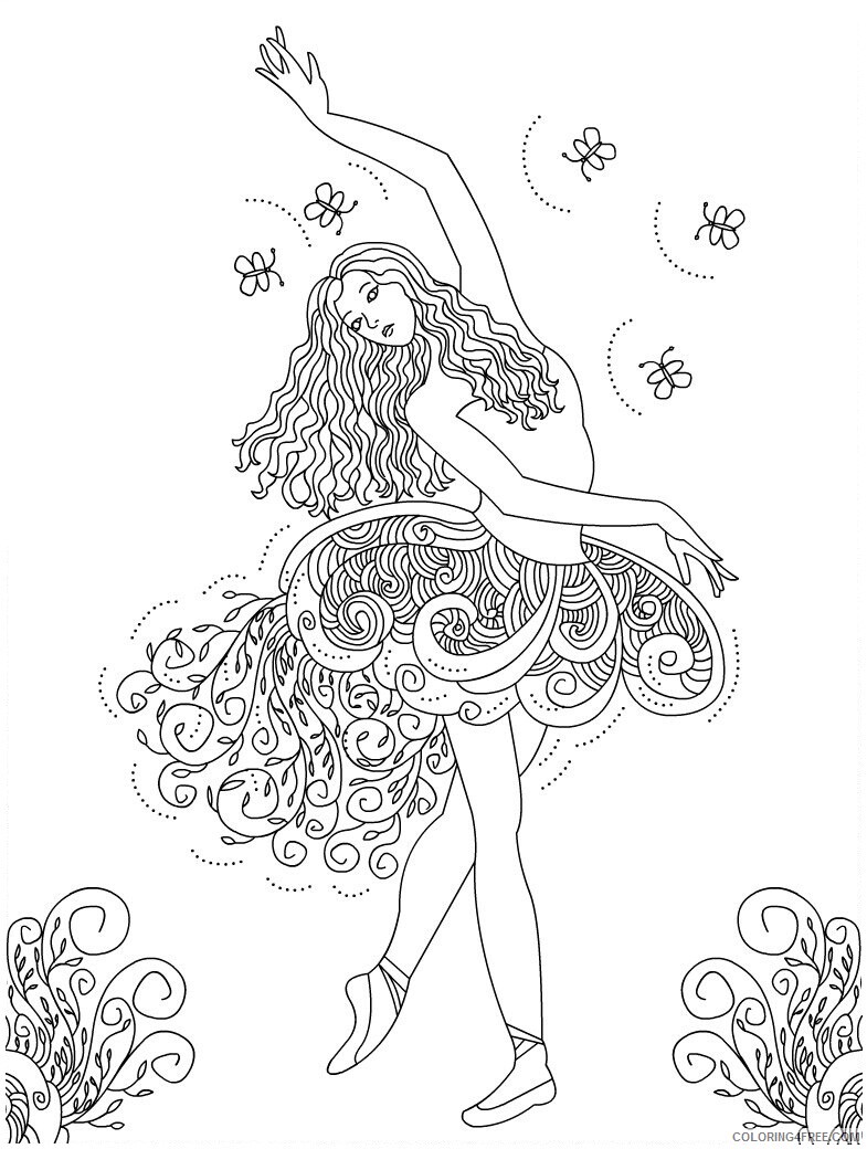 Ballet Coloring Pages for Girls of Ballet Printable 2021 0085 Coloring4free