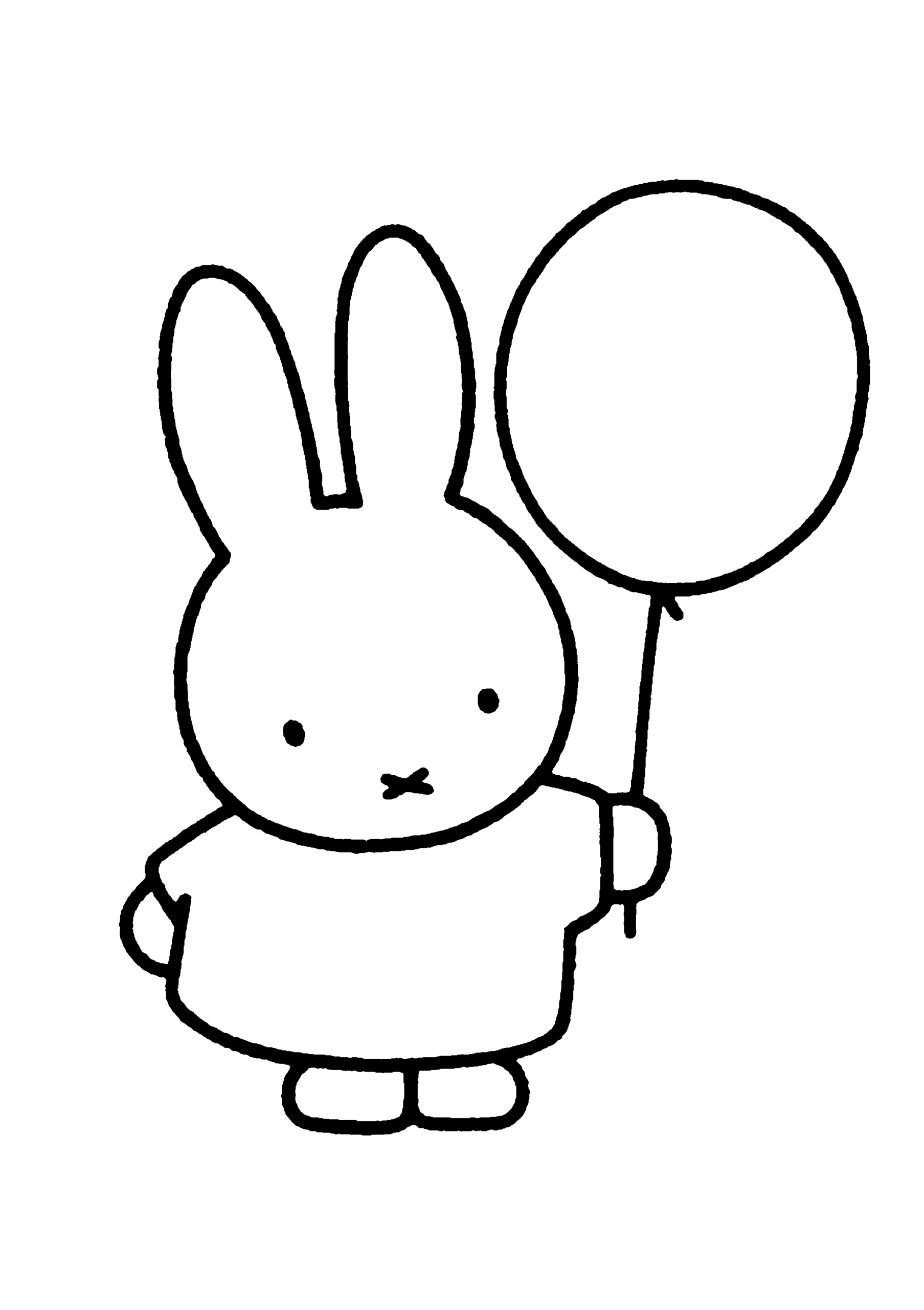 Balloons Coloring Pages for Kids Bunny Balloon Printable 2021 036 Coloring4free