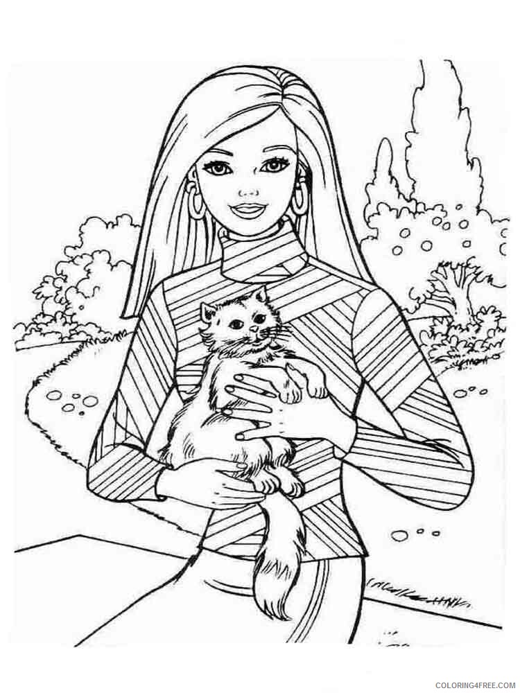 Barbie Coloring Pages for Girls barbie 1 Printable 2021 0092 Coloring4free