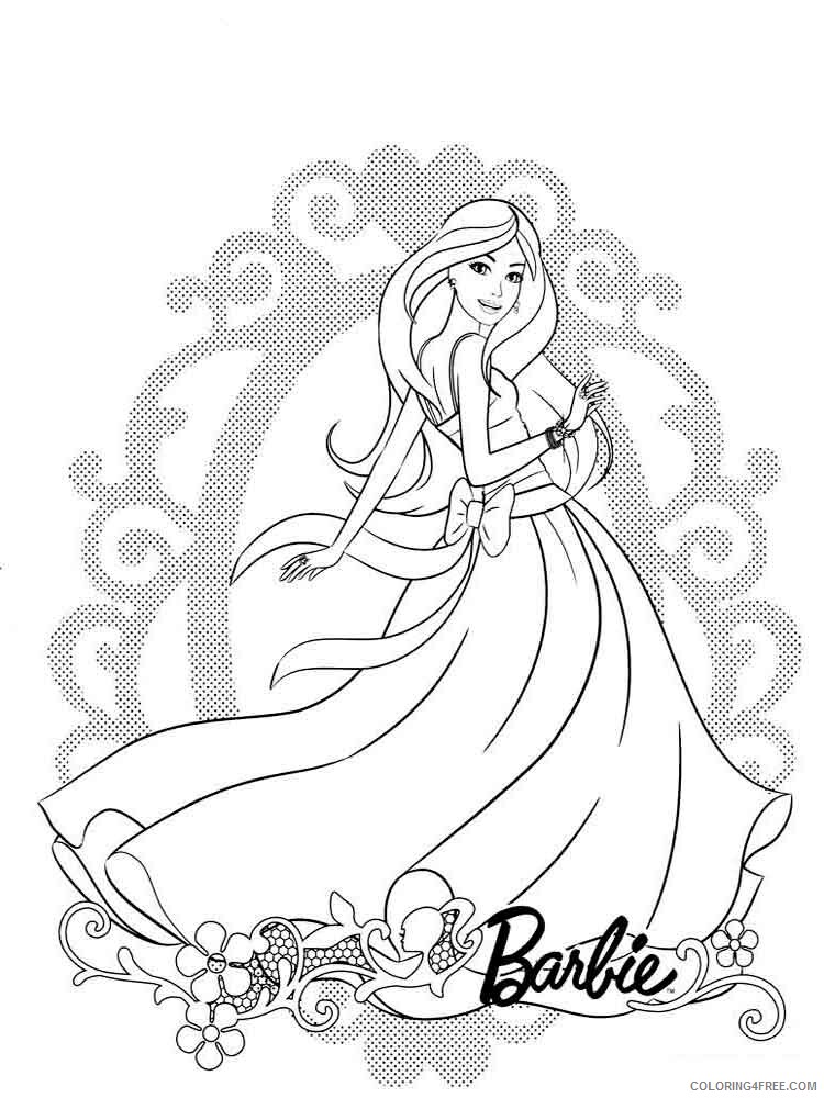 Barbie Coloring Pages for Girls barbie 17 Printable 2021 0100 Coloring4free