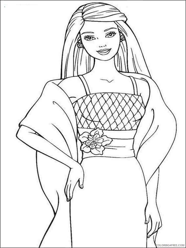 Barbie Coloring Pages for Girls barbie 24 Printable 2021 0105 Coloring4free