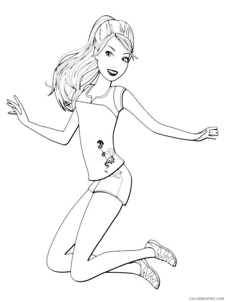 Barbie Coloring Pages for Girls barbie 36 Printable 2021 0115 Coloring4free