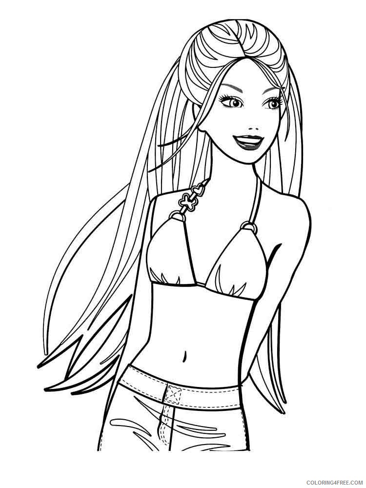 Barbie Coloring Pages for Girls barbie 51 Printable 2021 0131 Coloring4free