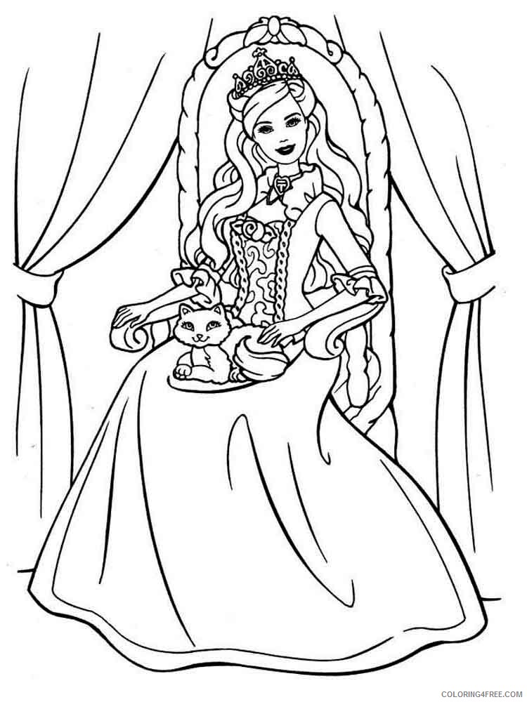 Barbie Coloring Pages for Girls barbie 62 Printable 2021 0138 Coloring4free