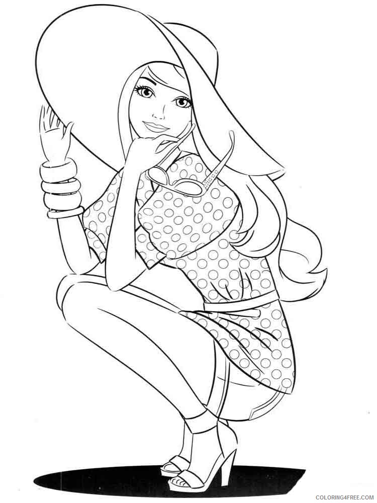 Barbie Coloring Pages for Girls barbie 64 Printable 2021 0140 Coloring4free