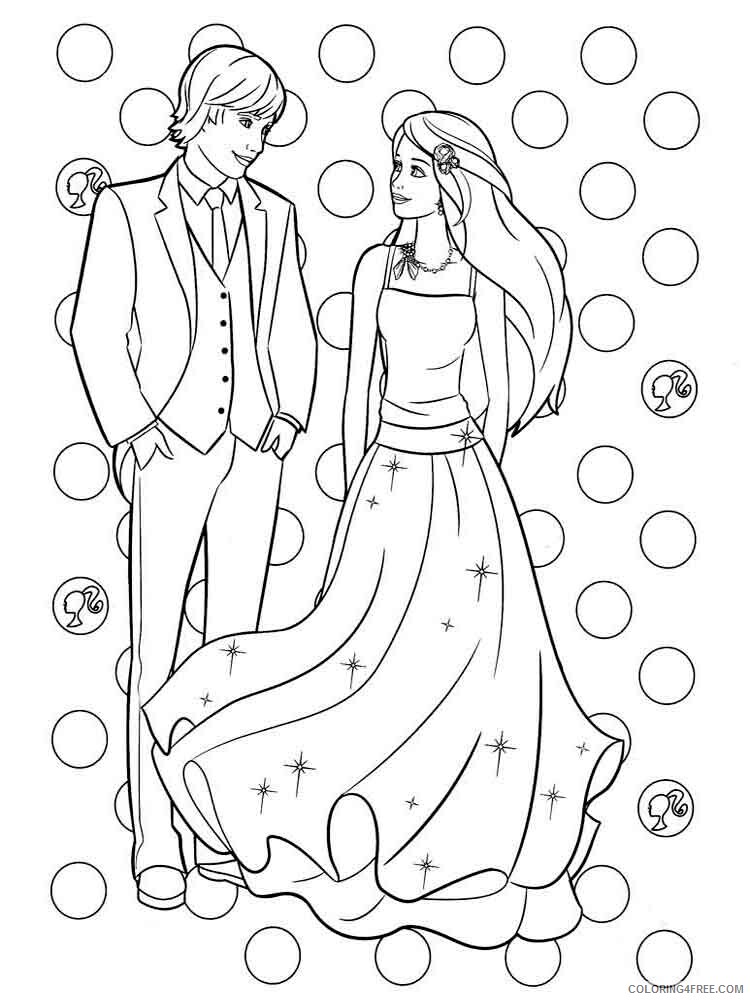Barbie Coloring Pages For Girls Barbie 7 Printable 21 0144 Coloring4free Coloring4free Com