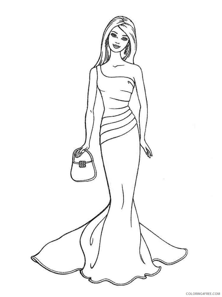 Barbie Coloring Pages for Girls barbie 70 Printable 2021 0145 Coloring4free