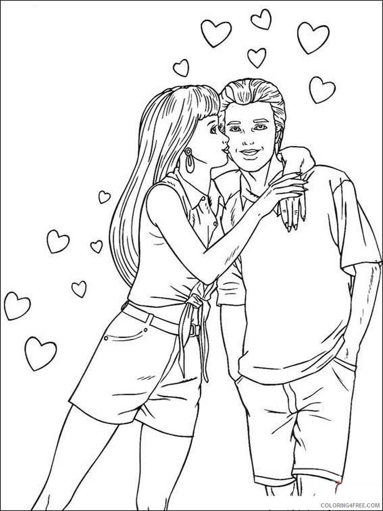 Barbie and Ken Coloring Pages for Girls barbie and ken 2 Printable 2021 0161 Coloring4free