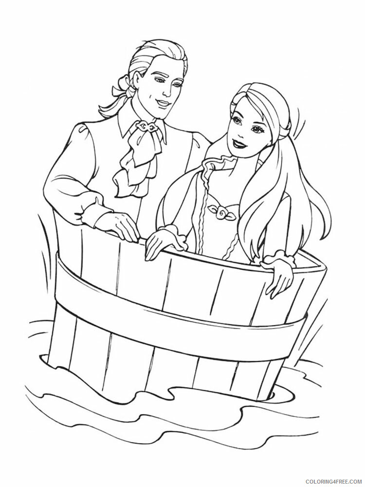 Barbie and Ken Coloring Pages for Girls barbie and ken 5 Printable 2021 0162 Coloring4free