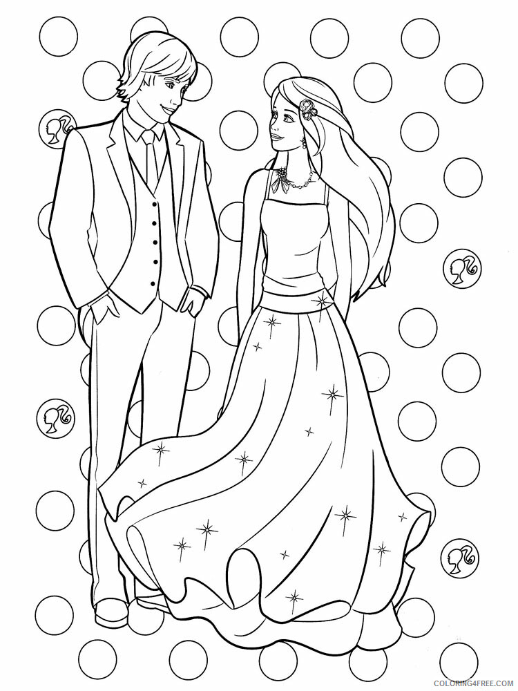 Barbie and Ken Coloring Pages for Girls barbie and ken 7 Printable 2021 0163 Coloring4free