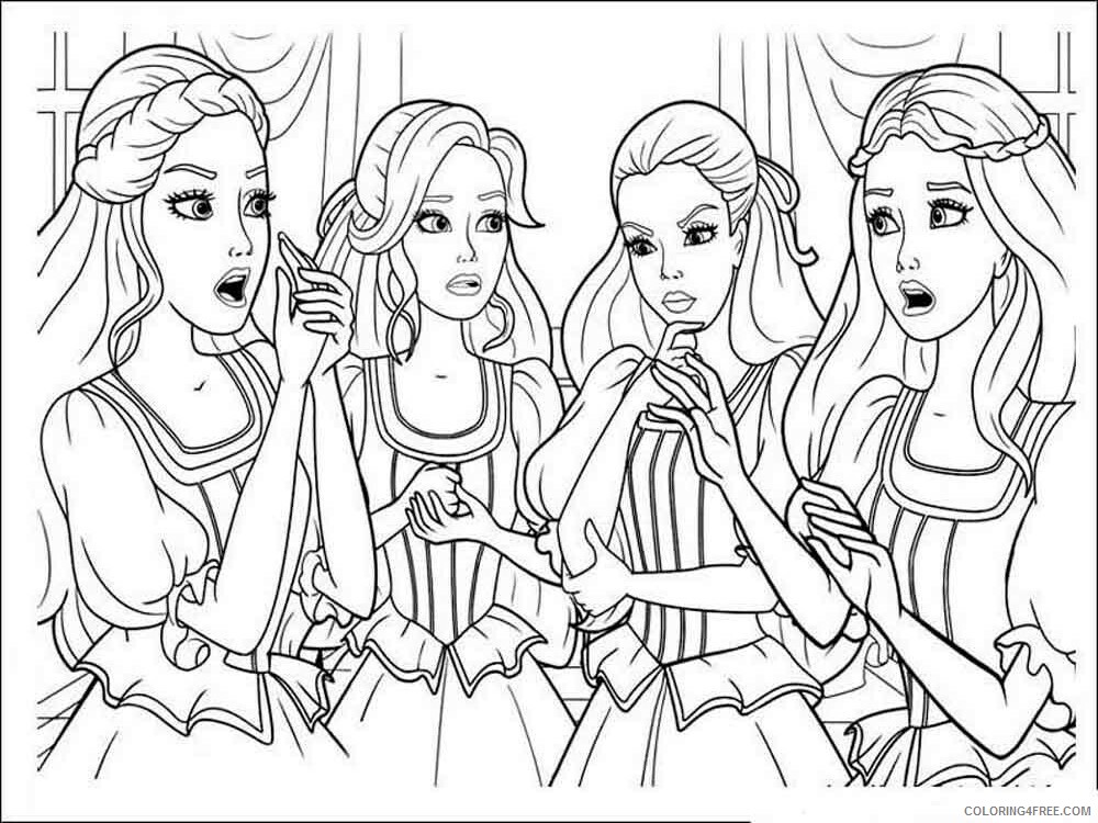 Barbie and the Three Musketeers Coloring Pages for Girls Printable 2021 0174 Coloring4free