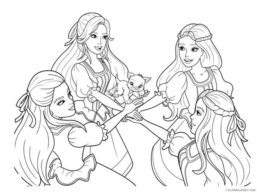 Barbie and the Three Musketeers Coloring Pages for Girls Printable 2021 0177 Coloring4free