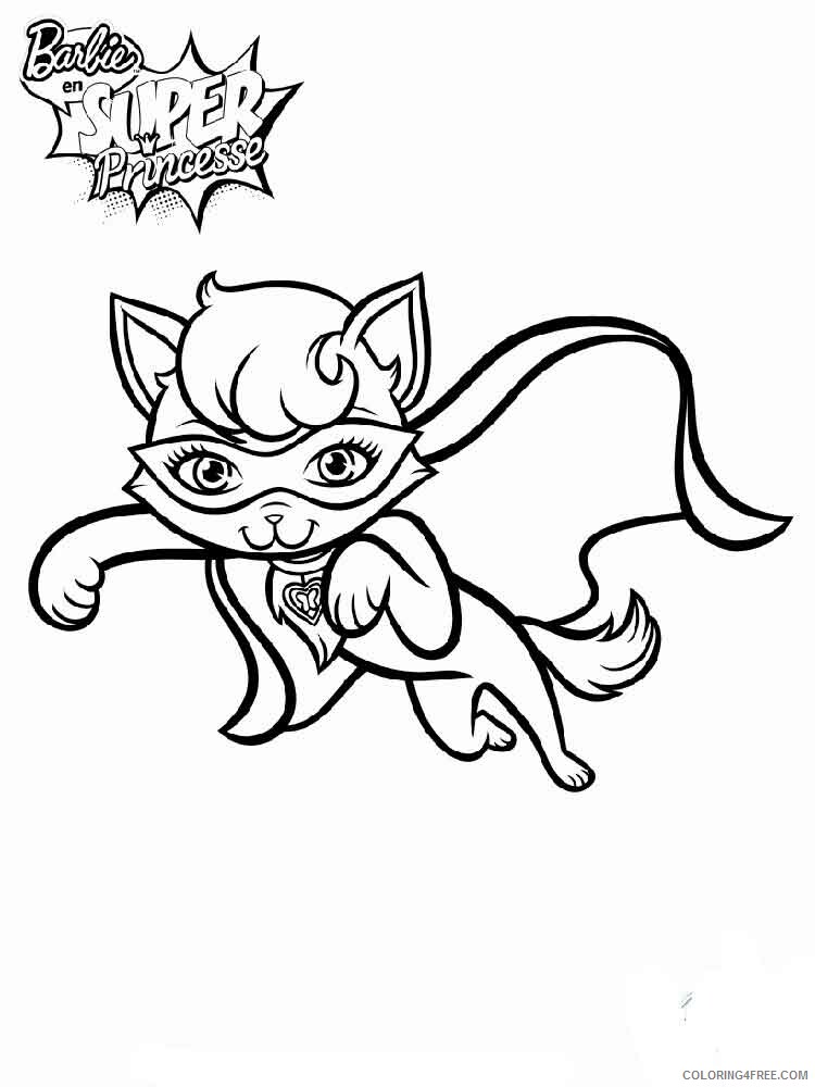 Barbie in Princess Power Coloring Pages for Girls Printable 2021 0181 Coloring4free