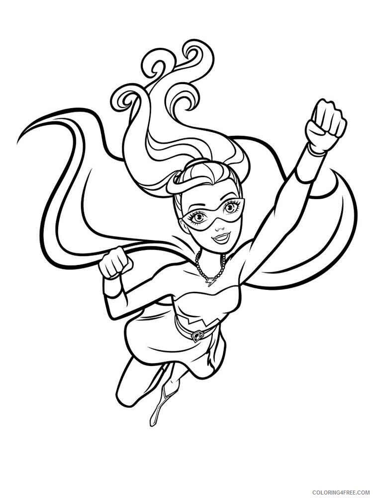 Barbie in Princess Power Coloring Pages for Girls Printable 2021 0183 Coloring4free