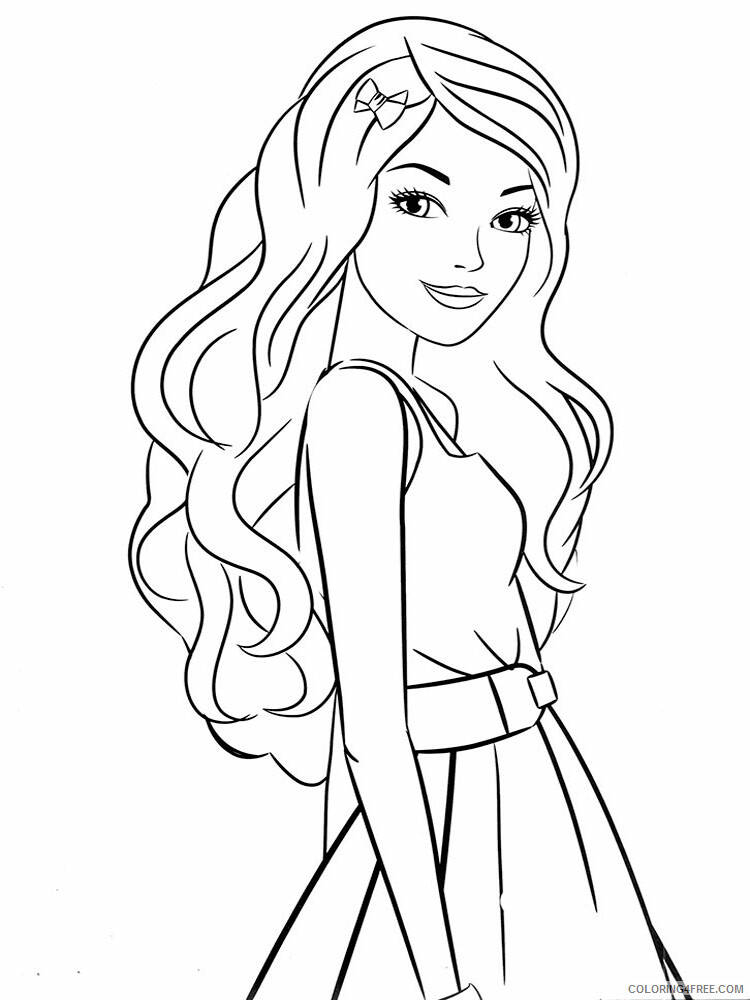 Beautiful Girl Coloring Pages For Girls Beautiful Girl 18 Printable 2021 0204 Coloring4free Coloring4free Com - roblox avatar girl coloring page