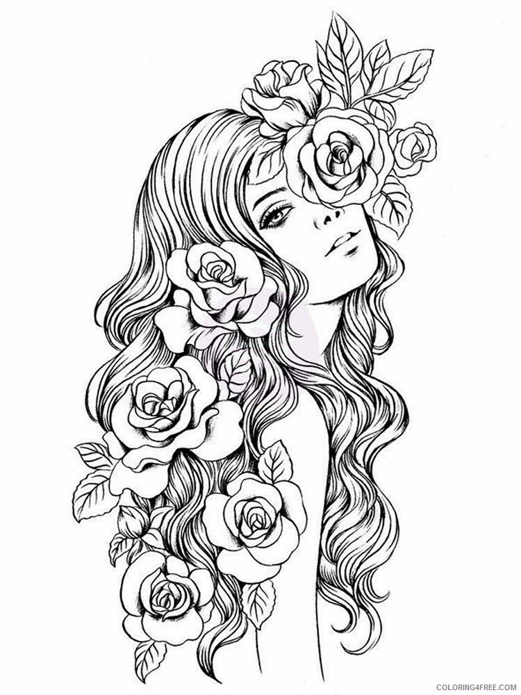 Beautiful Girl Coloring Pages for Girls Beautiful Girl 3 Printable 2021 0209 Coloring4free
