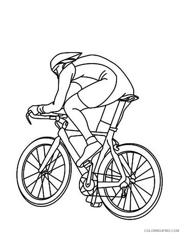 Bicycle Coloring Pages for Kids Cycling Athletes Ride Bicycle Printable 2021 060 Coloring4free