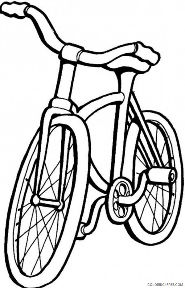 Bicycle Coloring Pages for Kids Single Track Vehicle Bicycle Printable 2021 069 Coloring4free
