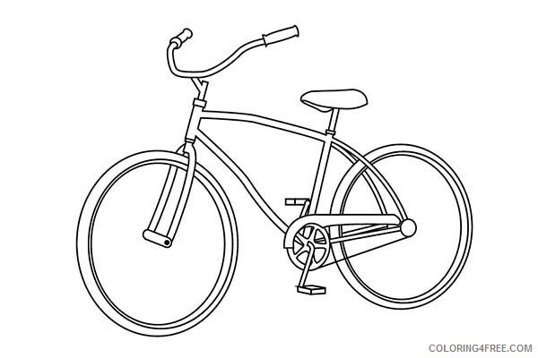 Bicycle Coloring Pages for Kids Transportation Equipment Bicycle 2021 072 Coloring4free