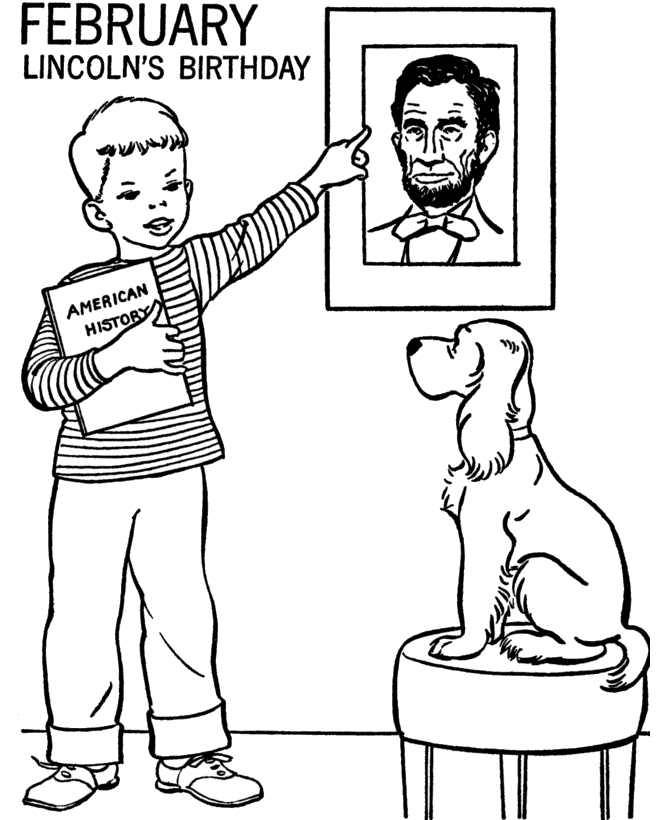 Birthday Coloring Pages Holiday Lincolns Birthday February Printable 2021 0029 Coloring4free