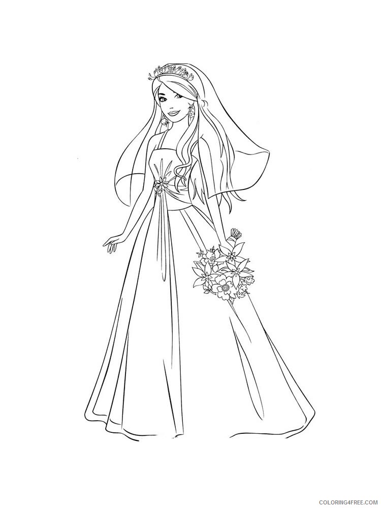 Bride Coloring Pages for Girls bride 10 Printable 2021 0219 Coloring4free