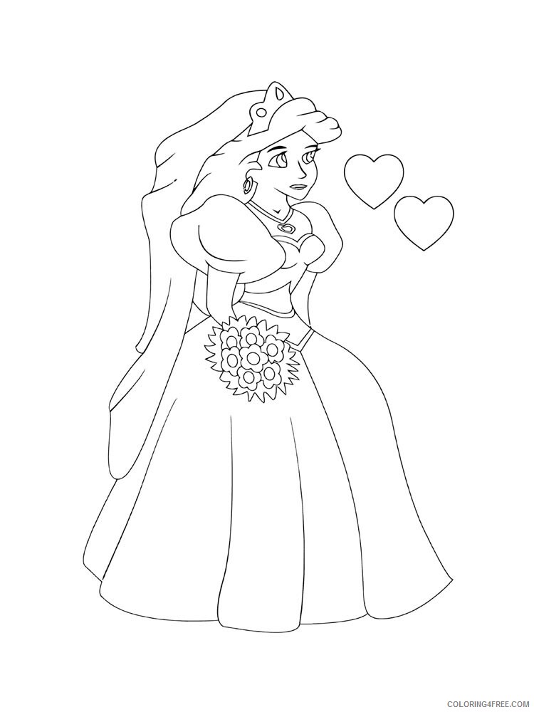 Bride Coloring Pages for Girls bride 11 Printable 2021 0220 Coloring4free