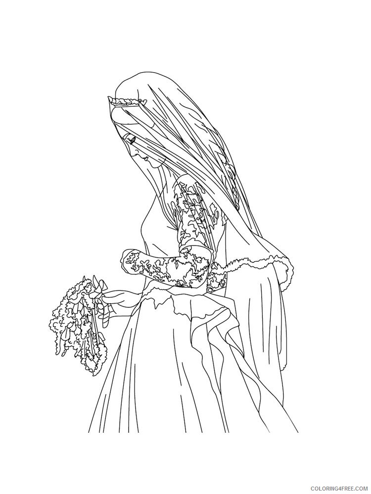 Bride Coloring Pages for Girls bride 6 Printable 2021 0227 Coloring4free