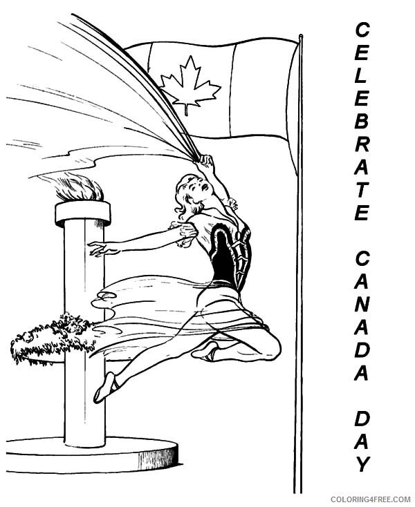 Canada Day Coloring Pages Holiday Canada Day Celebration with Dance Printable 2021 0040 Coloring4free