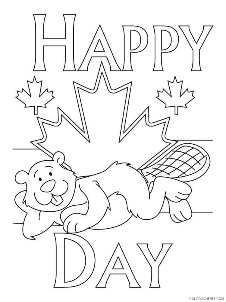 Canada Day Coloring Pages Holiday canada day 1 Printable 2021 0041 Coloring4free