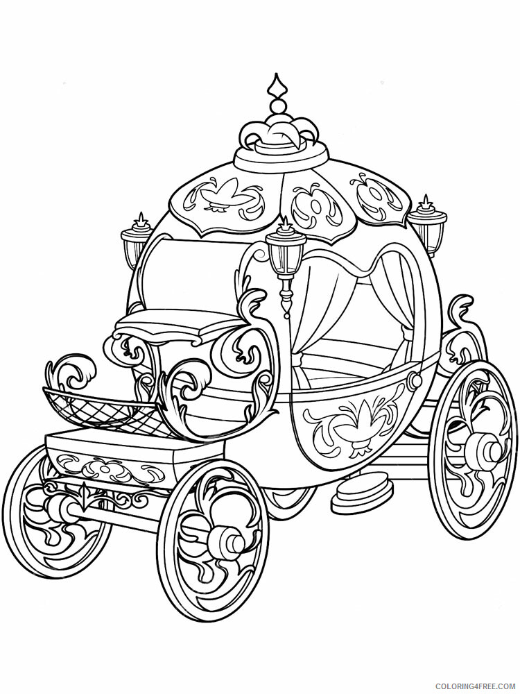 Carriage Coloring Pages for Girls Carriage 4 Printable 2021 0244 Coloring4free