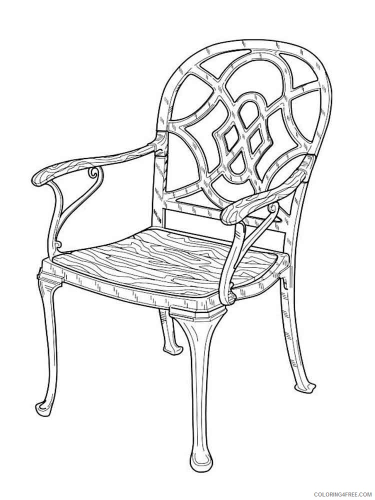 Chair Coloring Pages for Kids chair 2 Printable 2021 078 Coloring4free