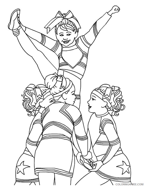 Cheerleader Coloring Pages for Girls Cheerleader Dance Printable 2021 0267 Coloring4free