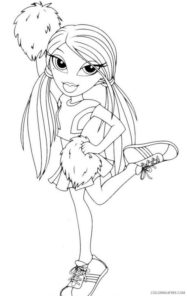 Cheerleader Coloring Pages for Girls Cheerleading Printable 2021 0270 Coloring4free