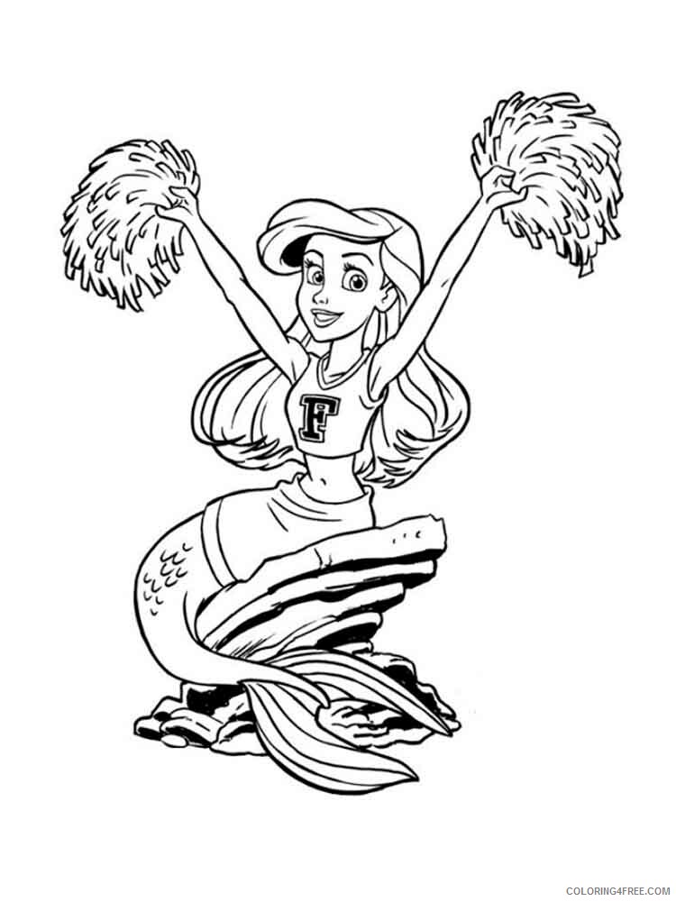 Cheerleader Coloring Pages for Girls cheerleader 3 Printable 2021 0260 Coloring4free
