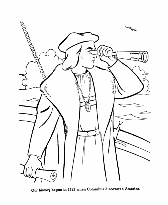 Columbus Day Coloring Pages Holiday Columbus Day Printable 2021 0138 Coloring4free