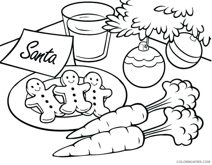 Cookie Coloring Pages for Kids Cookies for Santa Printable 2021 095 Coloring4free