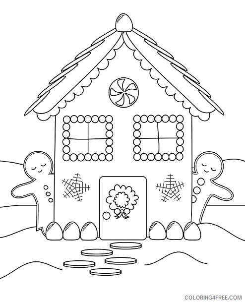 Cookie Coloring Pages for Kids Gingerbread Cookies Printable 2021 099 Coloring4free