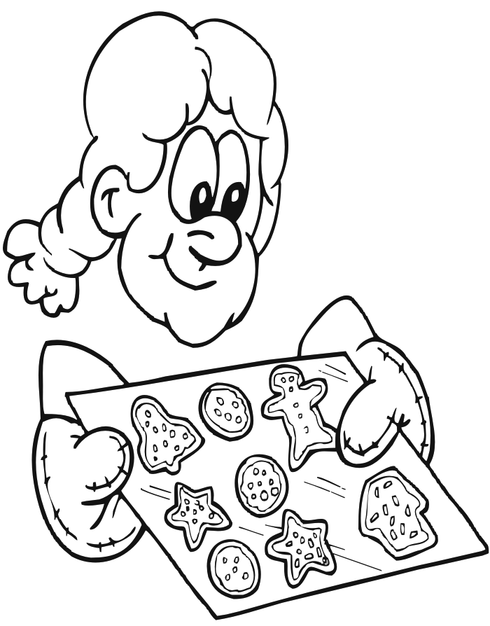 Cookie Coloring Pages for Kids Holiday Cookies Printable 2021 102 Coloring4free