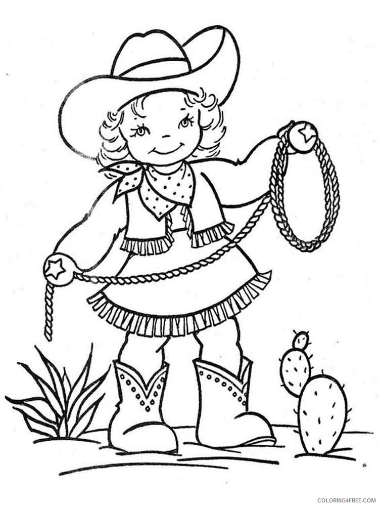 Cowgirl Coloring Pages for Girls cowgirl 11 Printable 2021 0279 Coloring4free