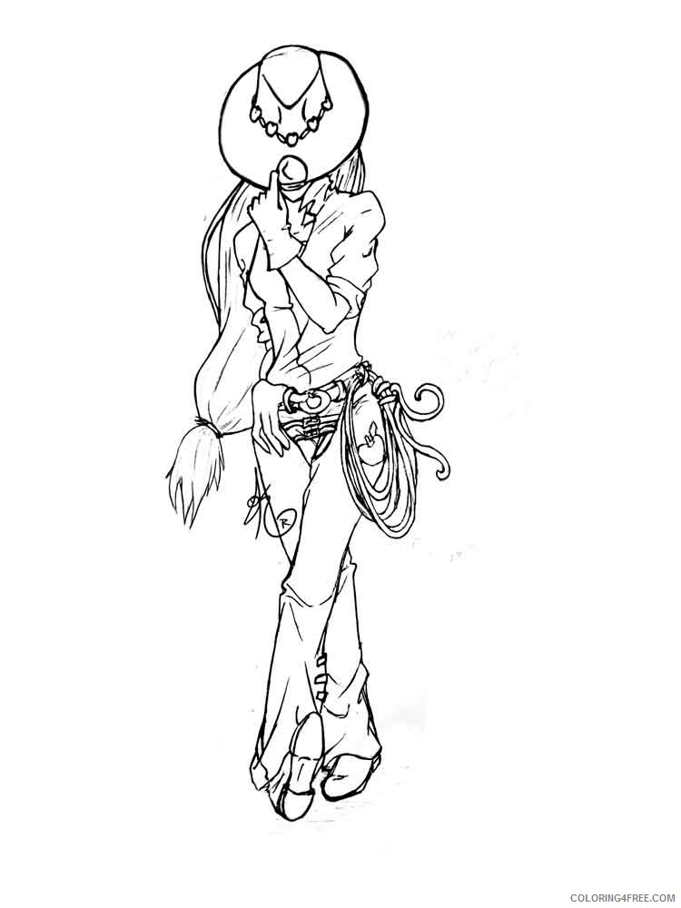Cowgirl Coloring Pages for Girls cowgirl 7 Printable 2021 0286 Coloring4free