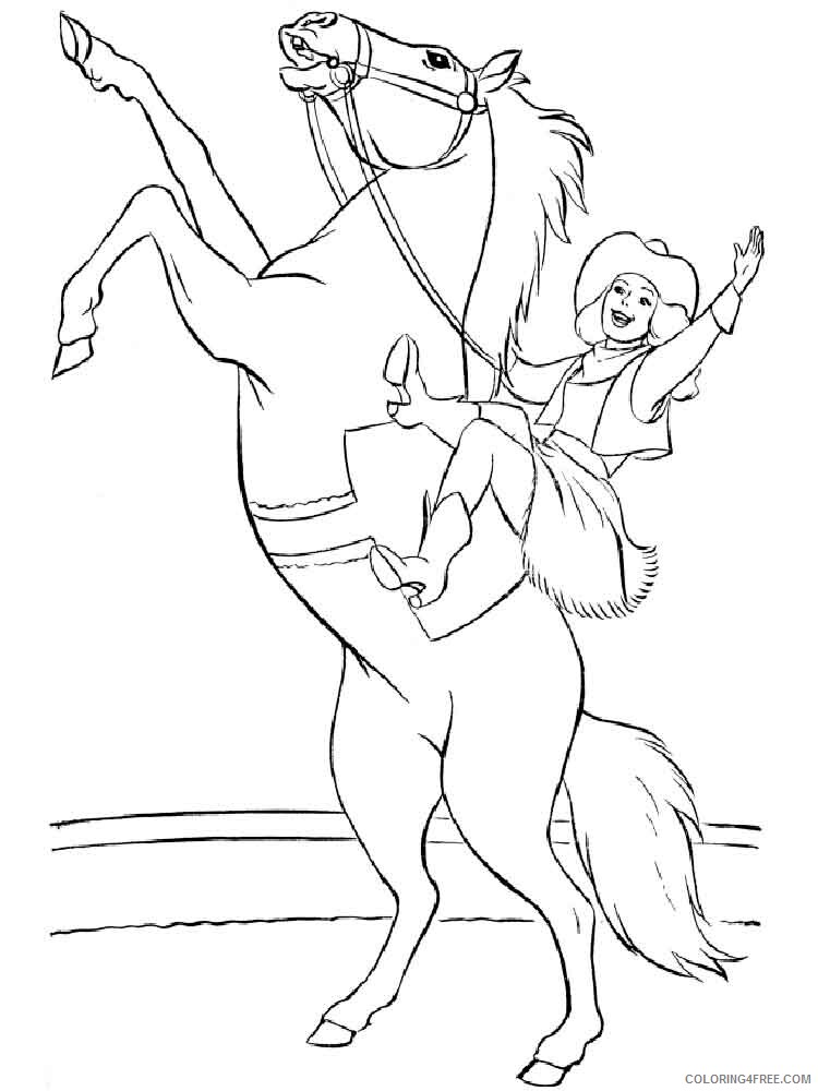 Cowgirl and Horses Coloring Pages for Girls Printable 2021 0288 Coloring4free