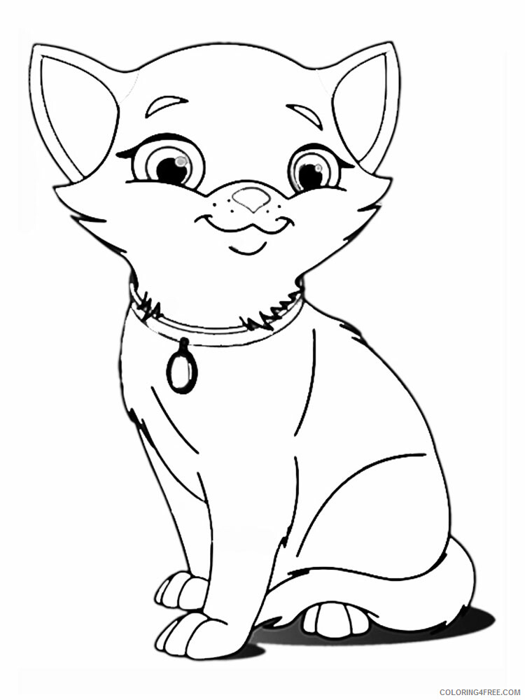 Cute Cats Coloring Pages for Girls cute cats 10 Printable 2021 0295 Coloring4free