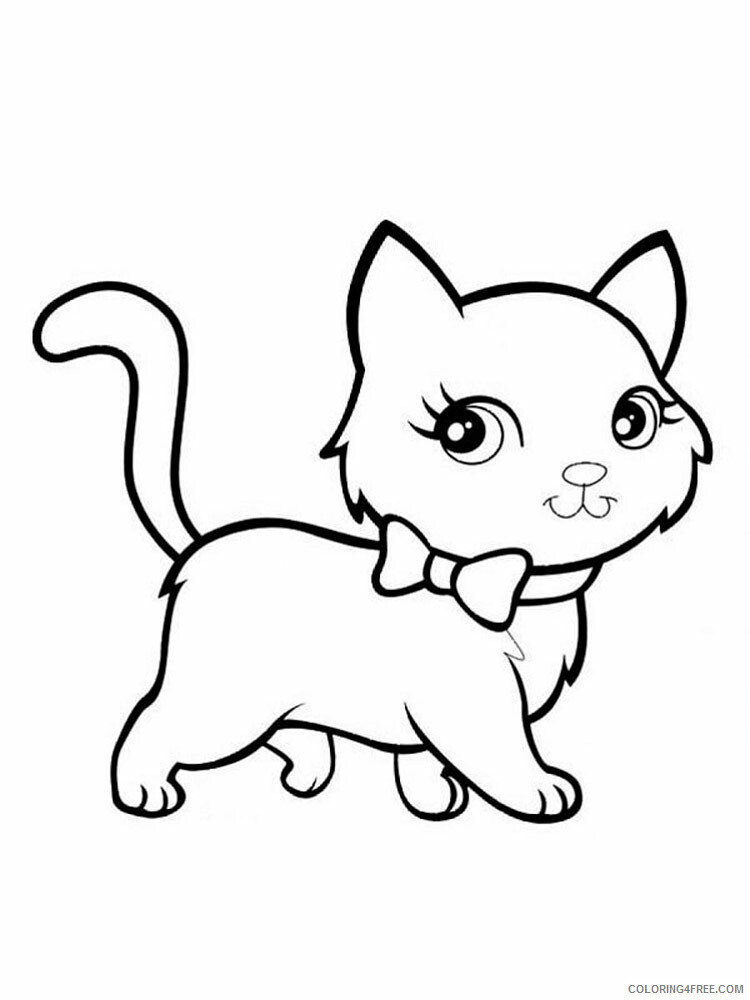 Cute Cats Coloring Pages for Girls cute cats 15 Printable 2021 0299 Coloring4free